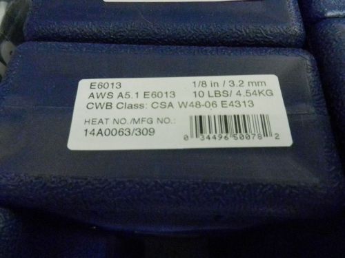 WASHINGTON ALLOY PREMIUM WELDING ELECTRODES E6013  1/8&#034; 10 LBS AWS A5.1