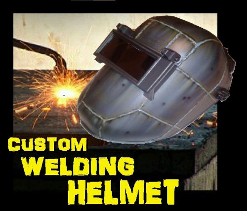 !LOOK!..Custom welding helmet  realistic welding beads