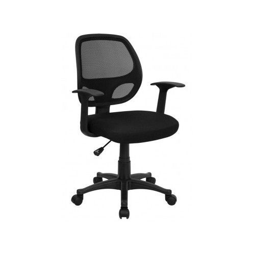Flash Furniture Mid-Back Black Mesh Computer Chair Home Office Comfortable work