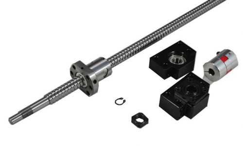 Ball screw RM 1605  L650mm with  ballnet+BK BF/12+1pcs of 6.35x10 coupler