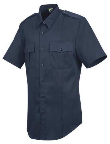 HORACE SMALL HS1224SS165 Deputy Deluxe Shirt, SS, Navy, 16-1/2 In.