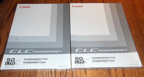 2 Transparency Film COLOR Laser Printer Copier Transparencies 50 + 44 Canon CLC