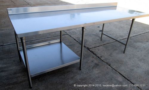 105&#034; X 38 &#034; ALL STAINLESS STEEL  WORK PREP TABLE