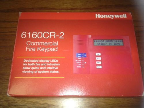 Honeywell 6160CR-2 Red Commercial Fire Keypad Alpha display **FREE US SHIPPING**