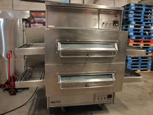 MIDDLEBY MARSHALL PS360 NATL GAS DOUBLE DECK CONVEYOR PIZZA OVEN PS360