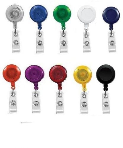 70 mixed choose color id holders badge reel assorted yo-yo spring belt swivel for sale
