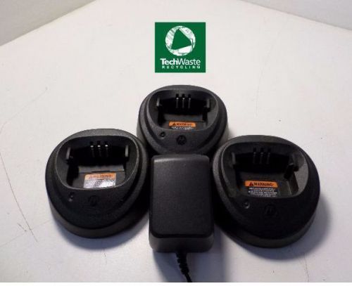 Lot of 3 motorola charging  base cp200  cp200xls cp340 cp360 pr400 ep450 t3-e2 for sale