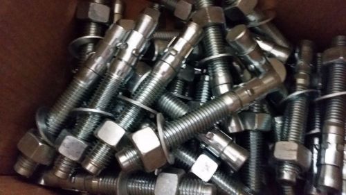 20 CONCRETE ANCHOR BOLTS 3/4&#034; X 5-1/2&#034; WEDGE WITH WASHERS &amp; NUTS
