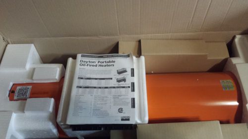 New dayton portable oil - fired heater 170,000btu (3ve51) for sale