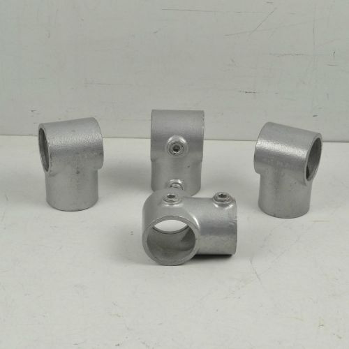 Kee klamp 10-8 single socket tee slip on 1 1/2&#034; cast iron fitting set of 4 new for sale