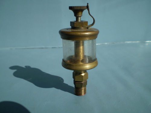 Vintage Lunkenheimer Brass Hit &amp; Miss Steam Engine Oiler Pioneer #00