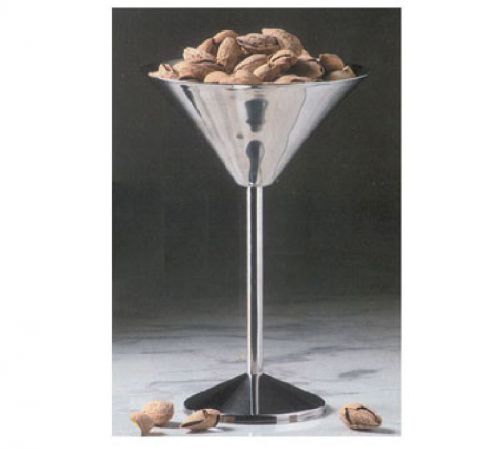 Martini glass server, 50 oz., 9&#034; dia. x 15&#034;h, stainless steel for sale