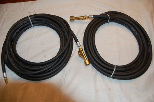 Pair of Weldcraft 25 Ft. Tig Hoses with Power Adapter