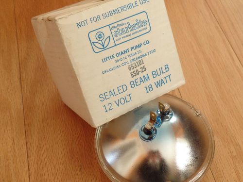 SEALED BEAM Lamp # 4439....Submersible pumps, Pools, etc....