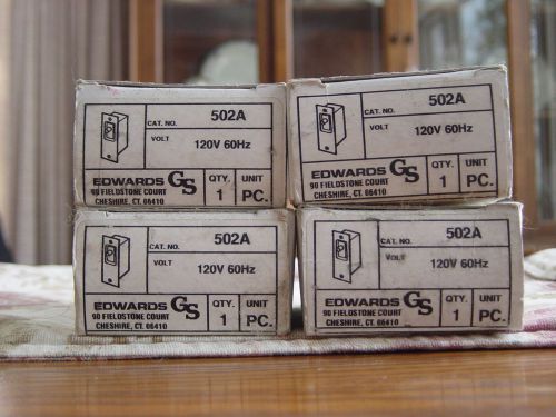 4 New Edwards 502A Momentary Door Light Switch Pressure on Plunger Switch
