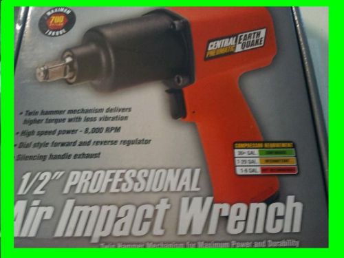 NEW IN BOX Central pneumatic 1/2 air impact wrench professional earthquake