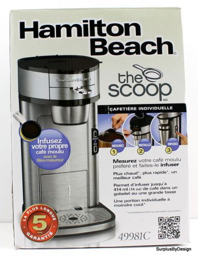 Hamilton Beach 49981A Single Serve Scoop Coffee Maker