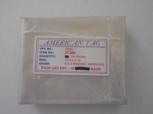 Packing List Envelopes 4 1/2&#034; x 5 1/2&#034; 100 in pack by American Tag