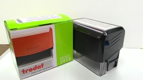 Trodat Custom Rubber Stamp Self-Inking, Business Stamp,57mm x 21mm (Top Quality)