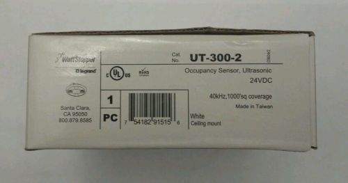 New In Box Wattstopper UT-300-2 Ultrasonic Occupancy Sensor