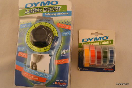 NIP Dymo 99786 5-Pk Color Label Maker Embossing Tape Refill 3/8&#034; x 4&#039;  Rainbow