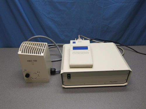 Zeiss HBO 100 Microscope Illuminator, FluoArc Power Supply 001.26D &amp; Controller