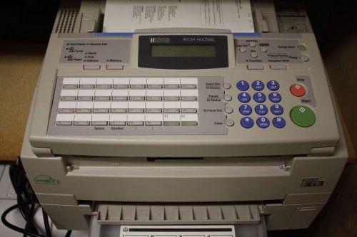 Ricoh Fax2000L full function plain paper fax machine