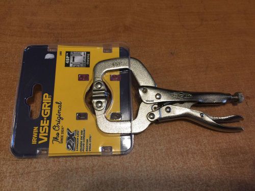Irwin vise grip 4sp  4&#034; c-clamp  locking pliers w/swivel  new for sale