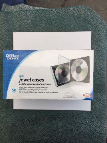 Office Depot Slim Jewel Cases (50 Pack)