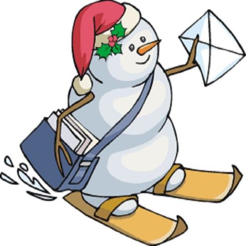 30 Custom Snowman Mail Personalized Address Labels