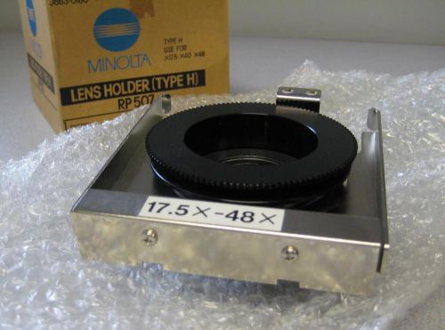 Minolta RP507 Lens Holder TypeH 0863-0160-05 04 MicrofilmUsed for  x17.5 x40 x48