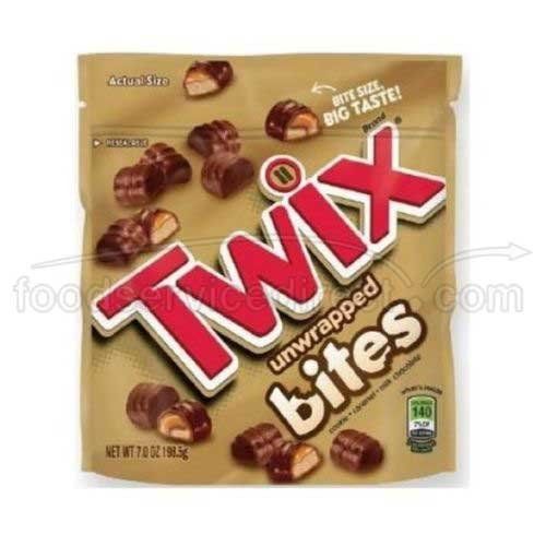 Twix Unwrapped Bites, 7 Ounce -- 8 per case.
