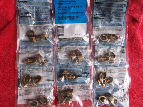 24 new ideal grounding rod clamps  1/2-in x 1 7/10-in. model # 770812l 12 pks. for sale