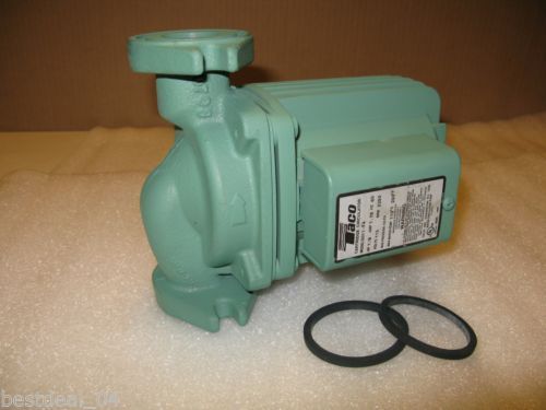 New taco 0011-f4-2ifc cast iron cartridge circulator pump w integral flow check for sale