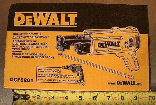 DEWALT MODEL No. DCF6201, COLLATED DRYWALL SCREWGUN ATTACHMENT - NEW IN BOX