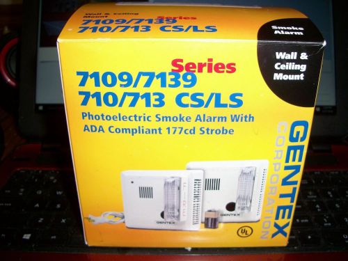 Gentex 7109/7139 CS/LS Photoelectric Smoke Alarm with ADA Compliant 177Cd Strobe