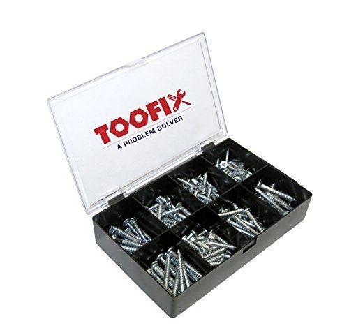 Toofix wood screw assortment kit, 175 pieces for sale