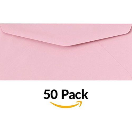 #10 Regular Envelopes (4 1/8 x 9 1/2) - Pastel Pink (50 Qty.)