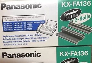 NEW Panasonic KX-FA136 Fax Film Two Rolls