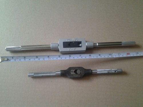 German Made Tap Wrench M6-M20  1/4&#034; - 3/4&#034; and smaller lot of 2