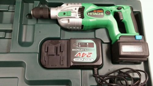 Hitachi 24v cordless hammer drill kit dv24dv for sale