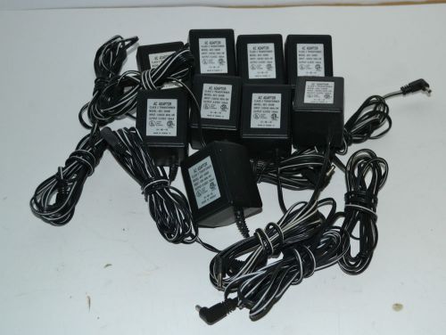Lot of 9 AC power adaptors for standard  Minitor III/ IV chargers , AEC-3560B