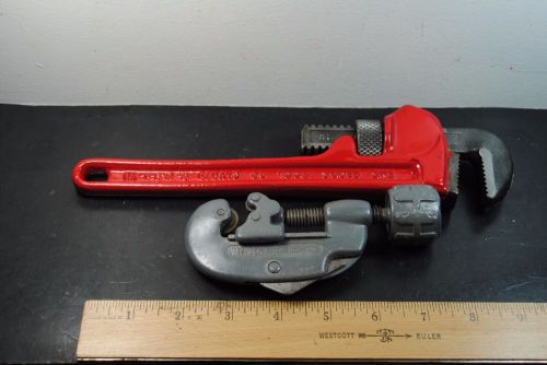 Ridgid 10 inch Pipe Wrench and No.10  Pipe Cutter