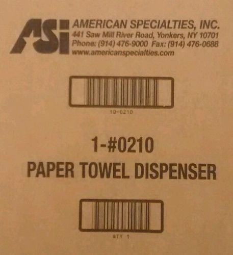 2 American Specialties ASI 0210 Surface Mounted Paper Towel Dispensers