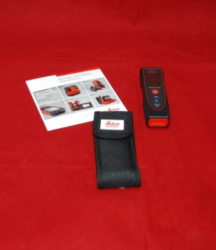 Leica geosystems e7100i 200ft range, laser distance measurer, black/red for sale