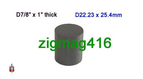 5 pcs of  C8, D7/8&#034; x 1&#034; thick Ceramic Cylinder Magnets