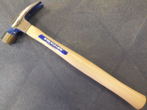 Vaughan 999ml milled face straight claw rip hammer w/ 16&#034; hickory handle new usa for sale