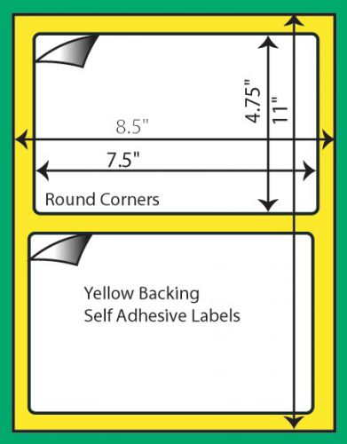 1400 self adhesive mailing shipping labels 8.5x11 stick for sale