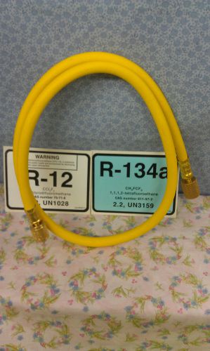 R134a  to  r12  special hose adapter, 36&#034; long, yellow for sale