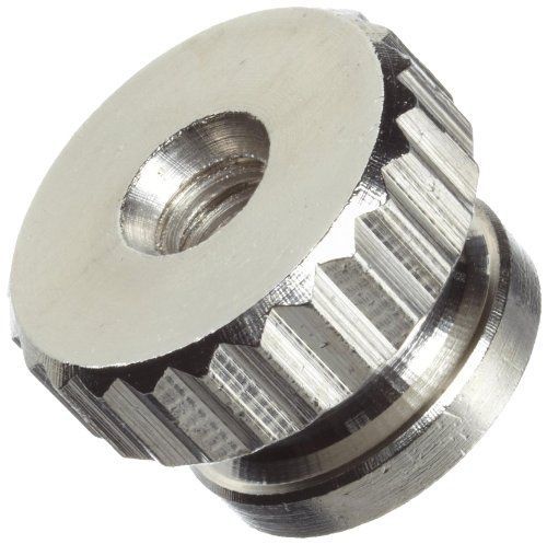 Small Parts Brass Thumb Nut, Nickel Plated Finish, Right Hand Threads, #8-32